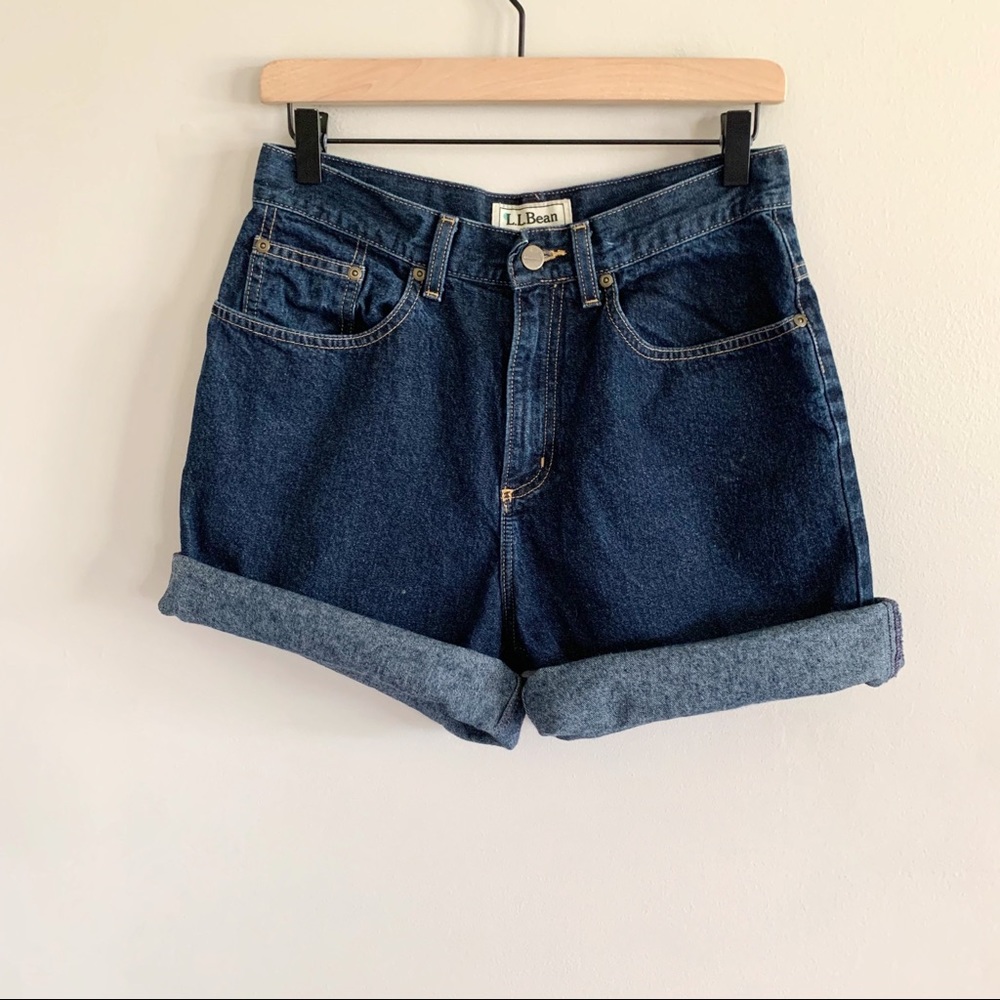L.L. Bean • vintage denim shorts